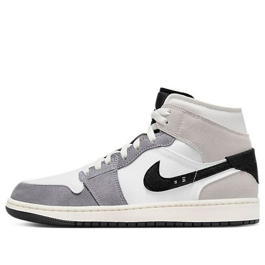 Air Jordan 1 Mid SE Craft 'Inside Out - Cement Grey'  DZ4136-002 Epoch-Defining Shoes